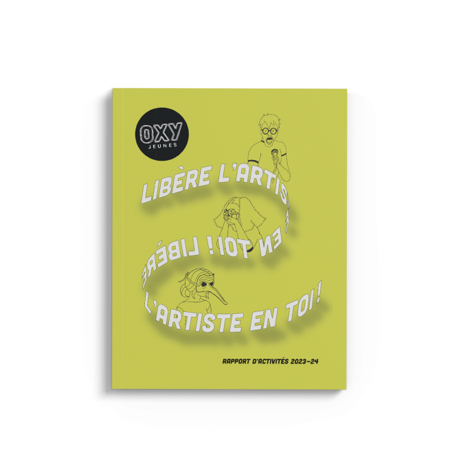 Rapport annuel Oxy-Jeunes 2024, design par Sophie Ouch