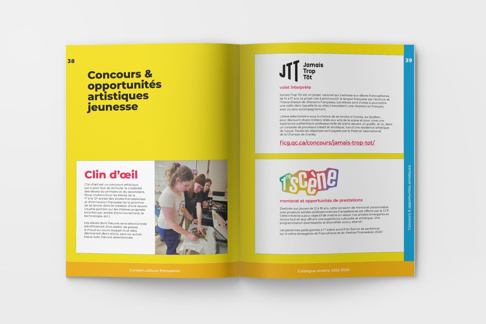 Catalogue scolaire 25-26 du Conseil culturel fransaskois par Sophie Ouch