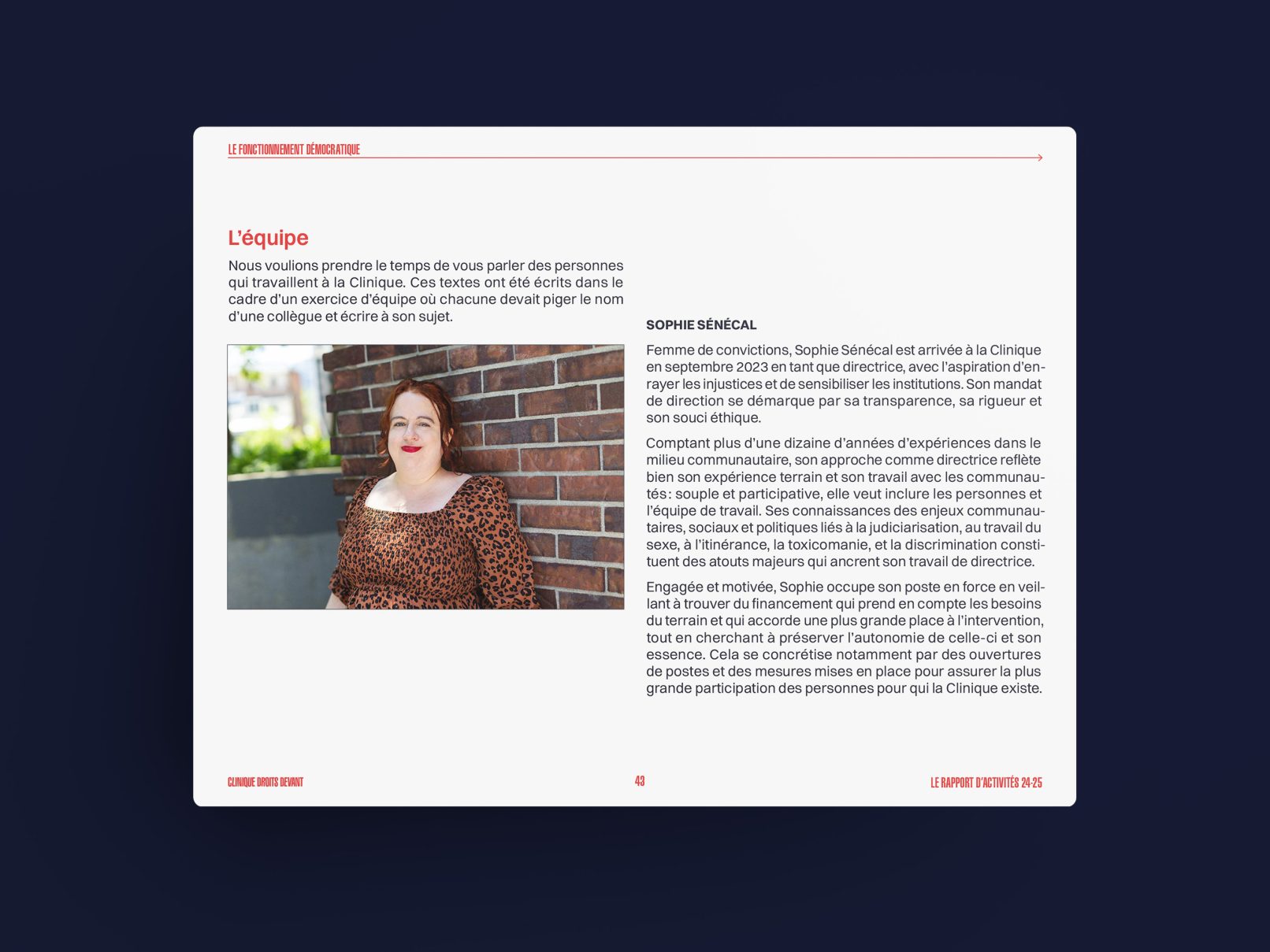 Rapport annuel de la Clinique Droits devant