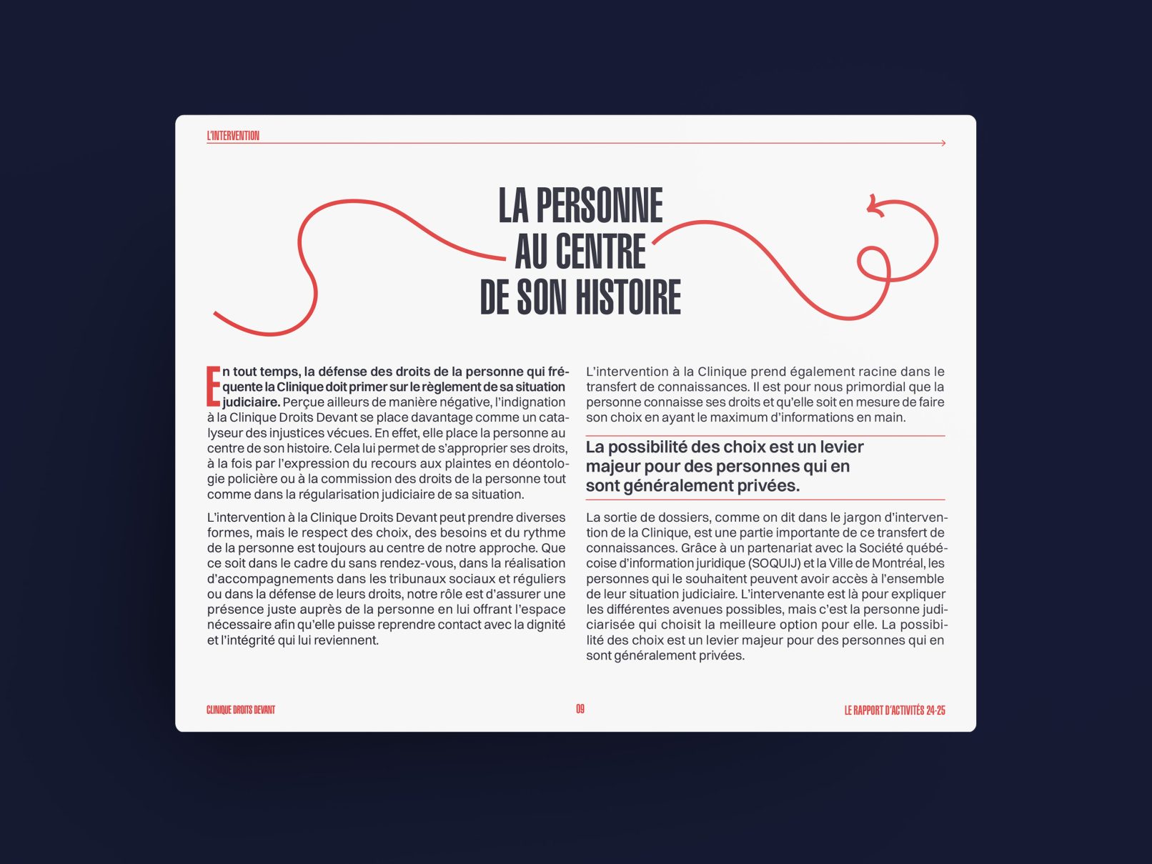 Rapport annuel de la Clinique Droits devant