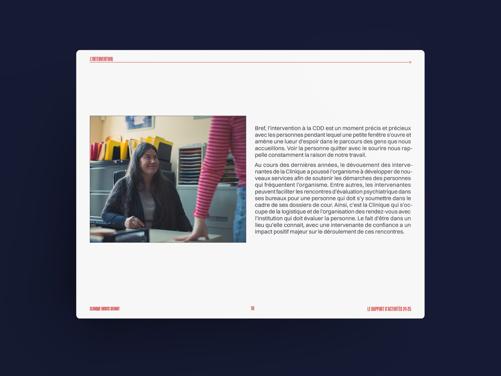 Rapport annuel de la Clinique Droits devant