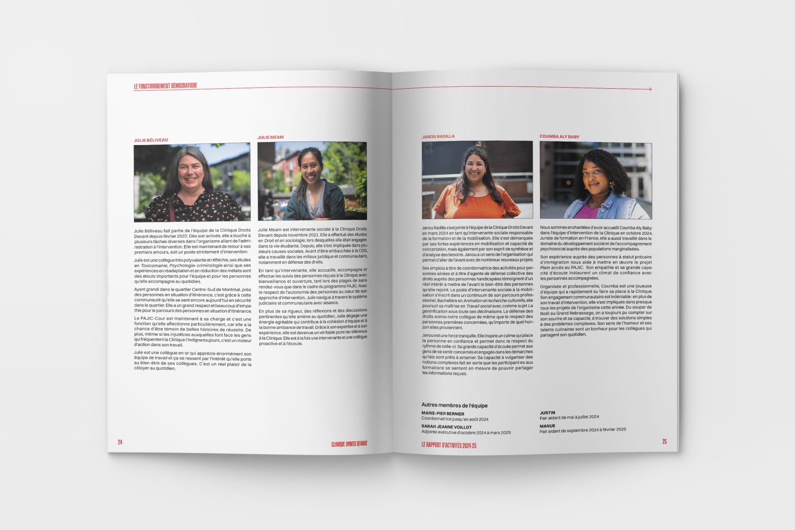 Rapport annuel de la Clinique Droits devant