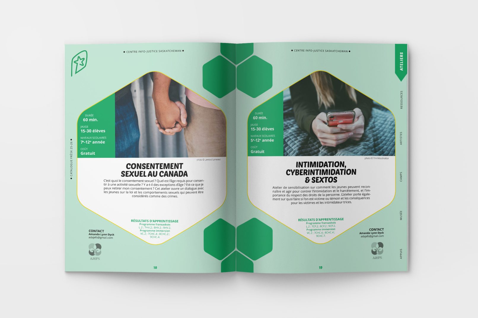 Design du catalogue 25-26 du FRÉSK par Sophie Ouch