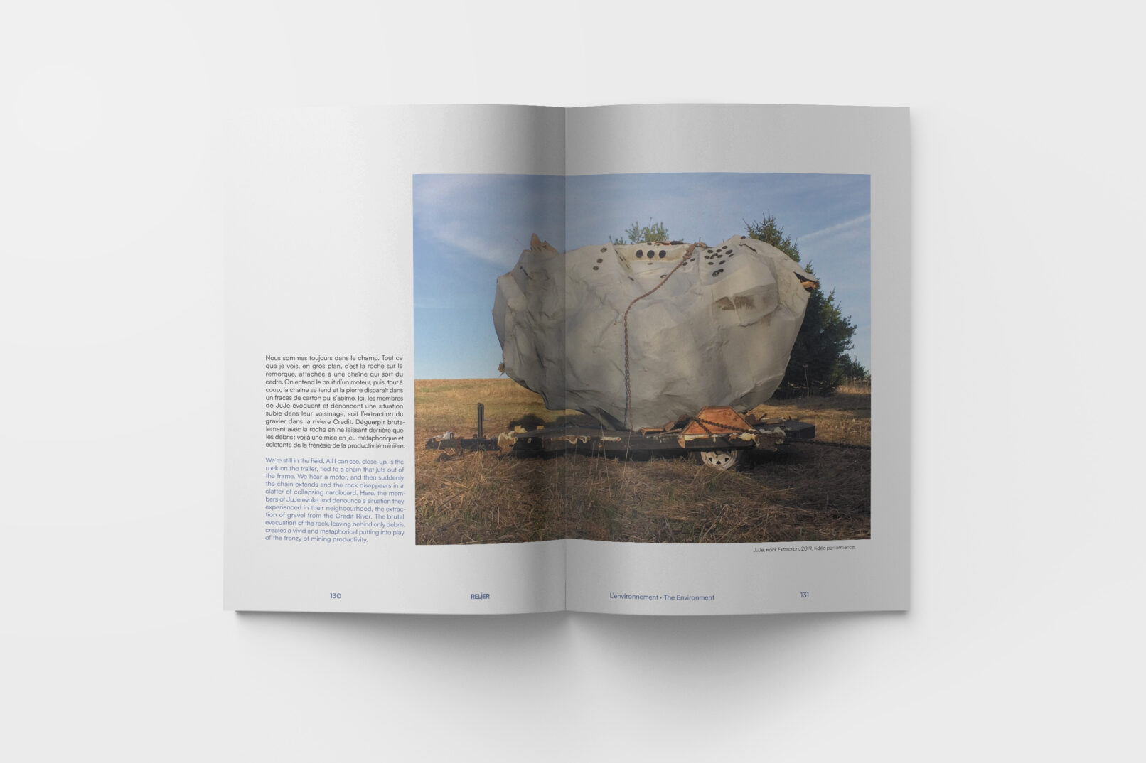 pages layout of Relier book