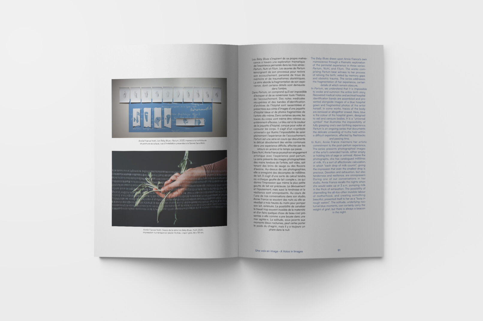 pages layout of Relier book