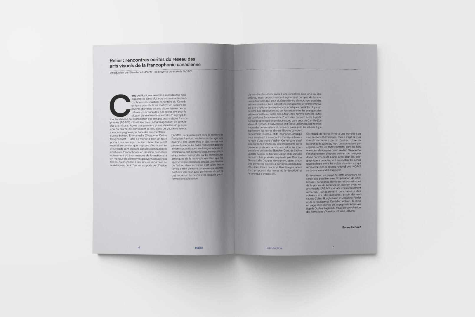 inside pages of book Relier