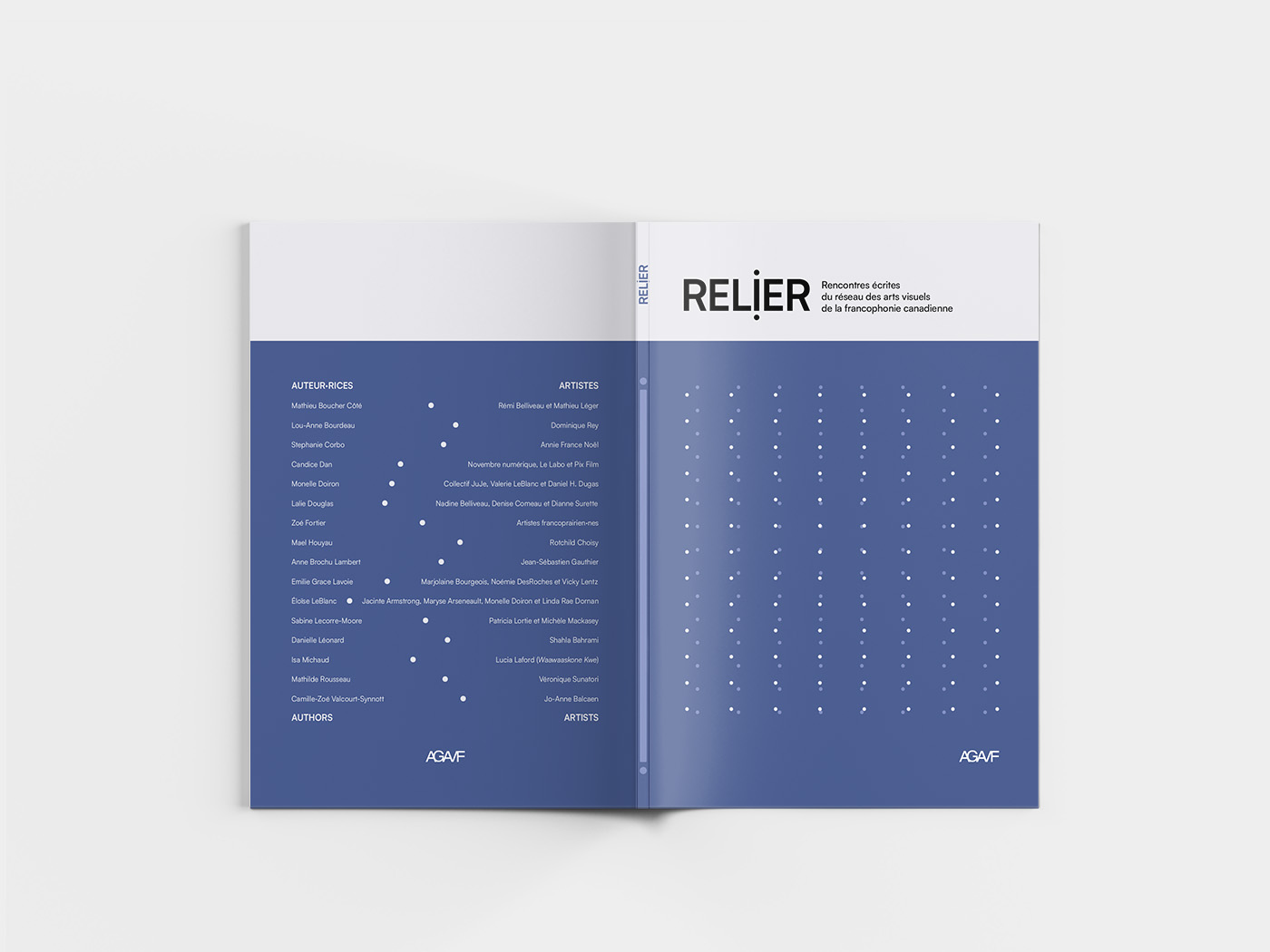 back cover of Relier book